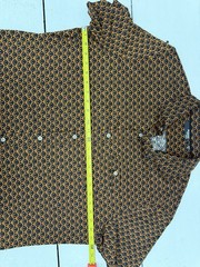 Murano Liquid Luxury Mens XL Black Short Sleeve Button-Down Collared Shirt Print