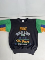 Everlast Boxing Gym The Bronx Colorblock Crewneck Sweatshirt Youth M-L 90s
