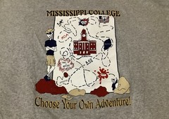 Mississippi College 1998 Orientation Choose Your Own Adventure T Shirt Size XXL