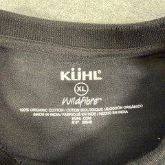 Kuhl Wildfibre Crew Neck T Shirt Black XL Zip Pocket on Sleeve Gorpcore Outdoor