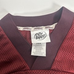Dr Pepper Mesh Football Jersey 23 Mens Medium Burgundy Soda Promo Y2K