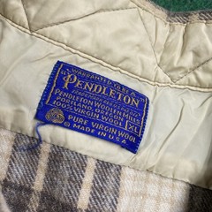 Vintage Pendleton Board Shirt Flannel Mens XL Brown 70S Wool Plaid USA MADE