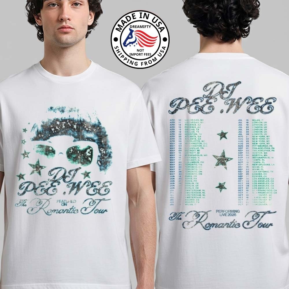 DJ Pee Wee Aka Anderson .Paak Featured On The Romantic Tour Live 2026 T-Shirt