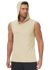 Men’s Hoodie Sleeveless Muscle Shirts Gym Workout Casual Running Sport Summer T