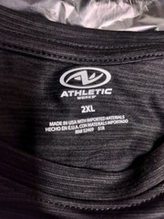 Athletic Works Driworks Quick Dry Tee Shirt Mens 2XL Short Sleeve Black NWT