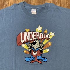 Vintage Underdog Cartoon T Shirt Size 2XL Y2K 2000s Animated Series Short Sleeve