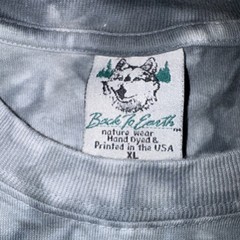 Back To Earth Shirt Mens XL Gray Deer Buck Graphic Long Sleeve Tie Dye Hunting