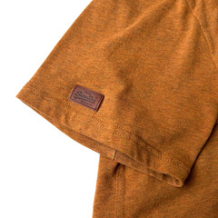 Premium SuperDry Athletic Shirt, Raised Lettering, Soft Feel, Brown, Men’s 2XL