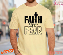 Unisex Faith Over Fear Christian T-Shirt, Men T shirt,Women T shirt Gift Religio