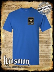 US Army Logo Crest T-Shirt / United States of America Military Official Licensed