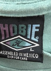 Vintage Hobie Shirt Mens Large Tight Fit 90s Surf T-shirt Windsurfing Vaporwave