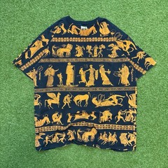 Vintage Wildwood Productions Roman Greek Mythology Art AOP Shirt Size L