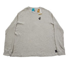 Rocawear Shirt Men’s 2XL Gray Waffle Knit NEW Long Sleeve Stretch NWT Sleepshirt