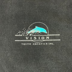 VINTAGE Santa Barbara Shirt Mens Medium Boat Scuba Diving Vision Ocean 90s Y2K