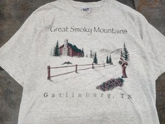 Vintage 90s Great Smoky Mountains Large Gatlinburg Tennessee Nature T Shirt