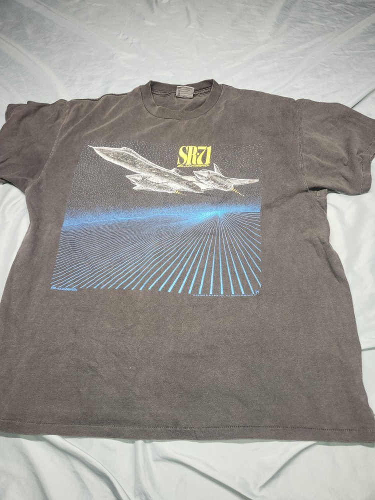 Vintage Single Stitch 1988 SR-71 Blackbird Size XXL Fadded Made In USA 50-52