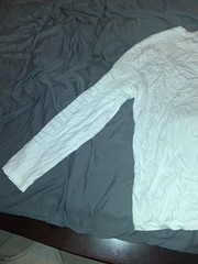 Calvin Klein Jeans Men’s White XL Long Sleeve Crew Neck Logo Graphic T-Shirt
