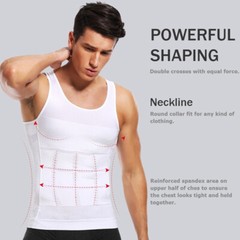 3 Packs Body Shaper Slimming Abdomen Vest Compression Shirt Tank Tops Shapewear