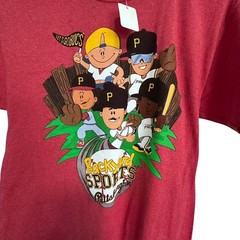 M&O Gold Backyard Sports Pittsburgh Pirates Tee Mens Small Red NEW Graphic Shirt
