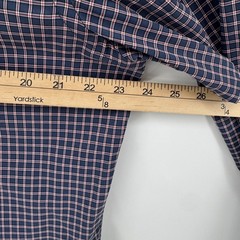 UNTUCKit Salice Shirt Mens XL Navy Blue Slim Fit Button Down Long Sleeve Plaid