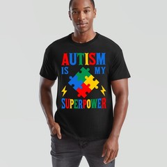 Autism Is My Superpower Autistic Unisex Tshirt Neurodiversity Awareness Gift Tee