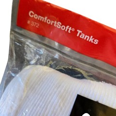 2 Packs Vtg 2008 Hanes Comfortsoft Tagless Ribbed Tank Tops Cotton Men’s XL NOS