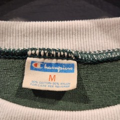Vintage Champion Dartmouth High Shirt Mens Medium Green 36 Football Ringer 70s
