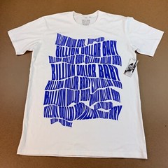 Billion Dollar Baby Men’s Size Large White Blue Logo Short Sleeve Tee NWT