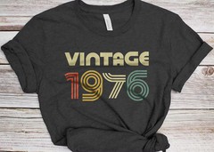 Vintage Comfort Tee Shirt Unisex Men Women Soft Feel Classic Style Gift