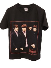 Vtg The Beatles 2003 Graphic T Shirt Apple John Paul George Ringo Sz Small