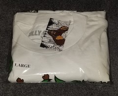 BIGFOOT ONE x FULLY LACED t-shirt white Large new w/tag FREE SHIPPING