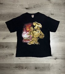 Vintage Looney Tunes Tazmanian Devil Shirt 90s Taz Backyard Bar B Que Men’s XL