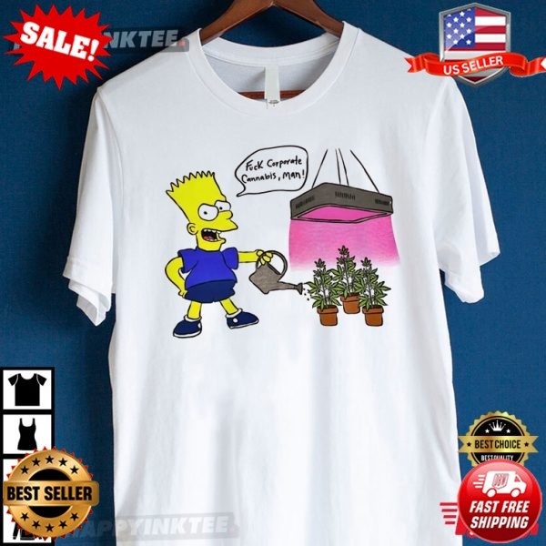 Bart Simpson F#&K Cannabis T-Shirt