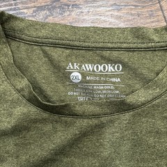 Akawooko Mens T Shirt Size 2XL Short Sleeve Comfort Stretch Casual Quick Dry XXL