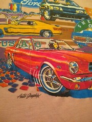 Vintage Ford Mustang Shelby GT Boss Shirt Size Large 80s Tee Ford Motors USA