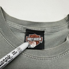 Harley Davidson Tee Shirt Mens 2XL Green Birmingham AL Sloss Furnaces Eagle Y2K