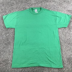 Vintage Russell Athletic Shirt Mens Medium Green NuBlend Kelly Crew Neck