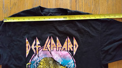 Def Leppard High N’ Dry Concert Shirt XL Black Music T
