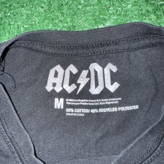 AC/DC Shirt Men’s Medium Black Graphic Print Back In Black Short Sleeve Tee