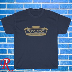 VOX Amplifiers Logo Black/Grey/Navy/White Size S-5XL Unisex T-Shirt