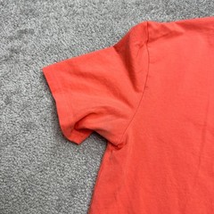 Express Basic V-Neck T-Shirt Mens Medium Coral Orange Short Sleeve Cotton Tee