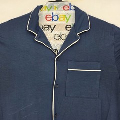 Tommy John Shirt Mens Small Blue Pullover Long Sleeve Soft Top Lounge