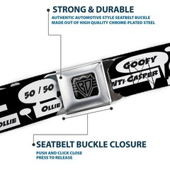 Seatbelt Belt – Skater Bubbles – 1.0″ Wide – 20-36 Inches in Length