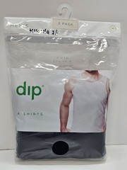 2 Pack Mens/ M Premium Cotton Tank Top A-Shirt Black Undershirt Tagless Gym Tank
