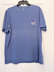Vineyard Vines Men’s Blue Whale Graphic Pocket T Shirt Size Large
