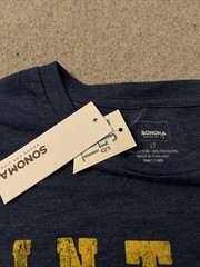 Sonoma Vintage Standard Blue T-Shirt Big & Tall L