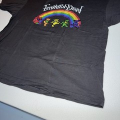 Grateful Dead T-Shirt Unisex 2XL 50-52 Dancing Bears Rainbow Graphic Tee Gray