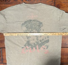 Aniqi Men’s The Struggler Acid Wash Short Sleeve Tee T-Shirt Brown Size Large
