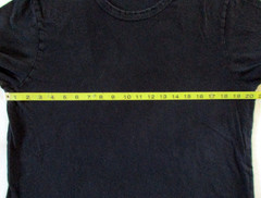 Buck Mason T Shirt Mens M Medium Scoop Neck Curved Hem Preppy Smart Casual Black