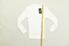 Under Armour HeatGear Compression Shirt Men S White Long Sleeve Base Layer NEW